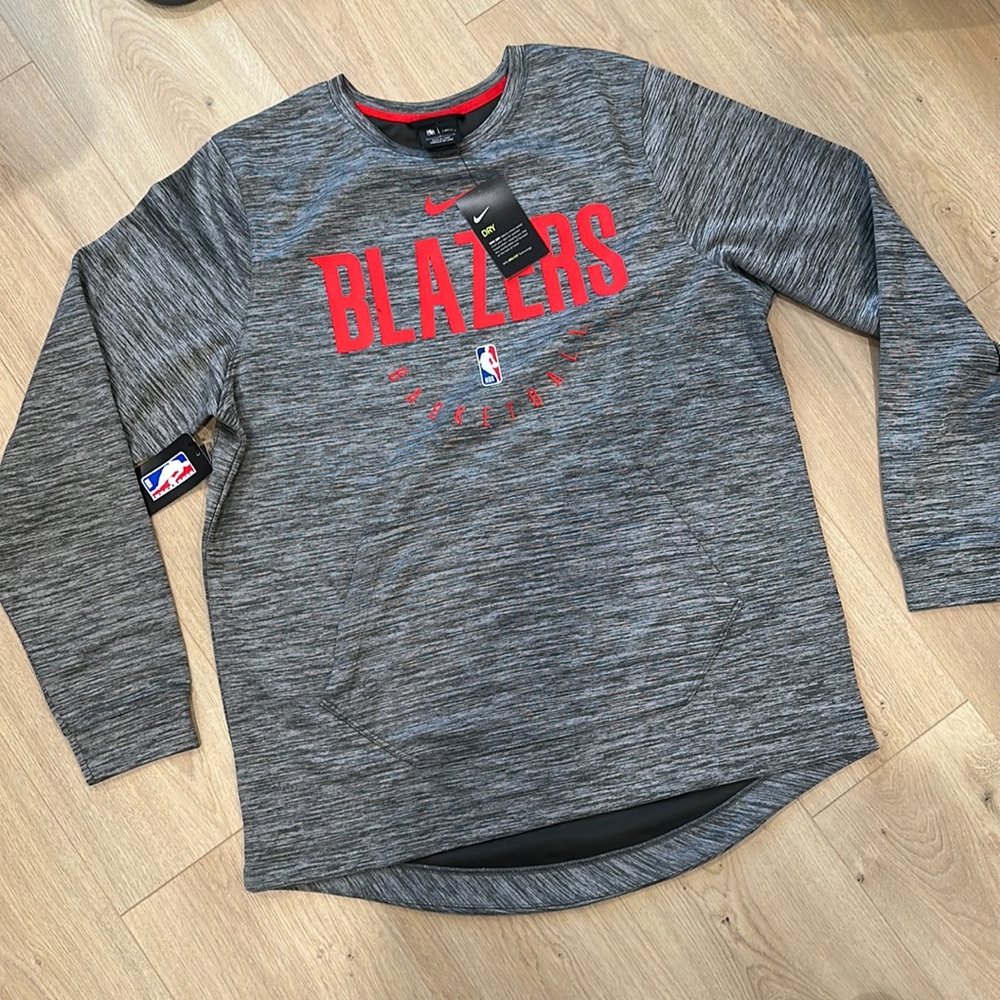 Nike Portland Blazers thermaflex crewneck sz L